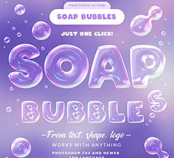 极品PS动作－肥皂泡泡(含PDF图文教程)：Soap Bubbles Photoshop Action